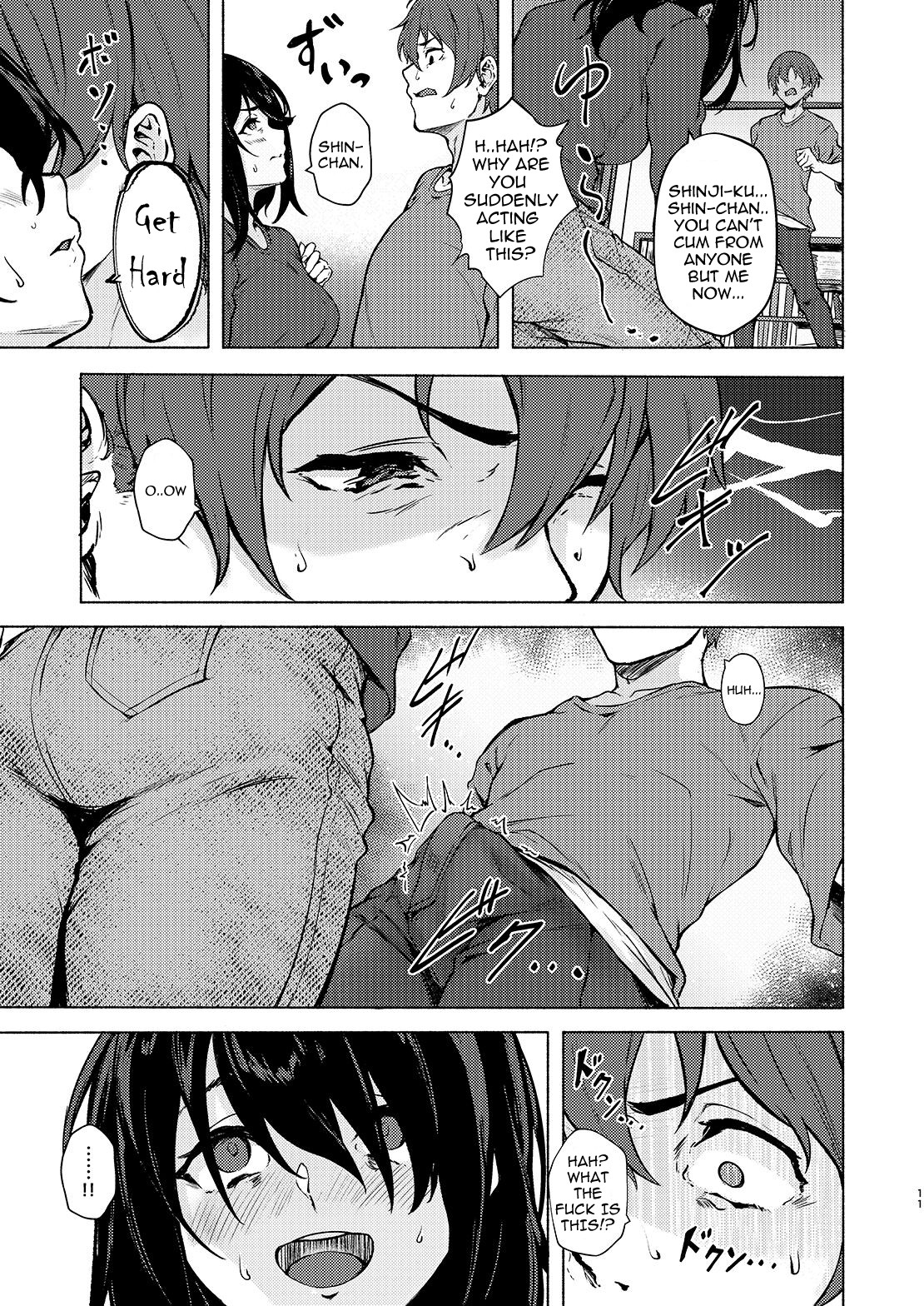 Hentai Manga Comic-Without Control of Your Dick, You Really Cannot Do anything huh? Shin-chan~-Read-9